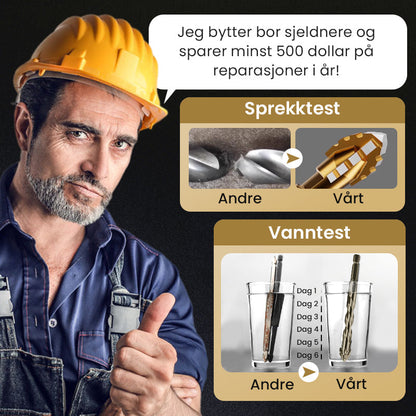 🔥2025 Hot Sale🔥Hög kvalitet 4-Flute Serrated Eccentric Drill Bit Set