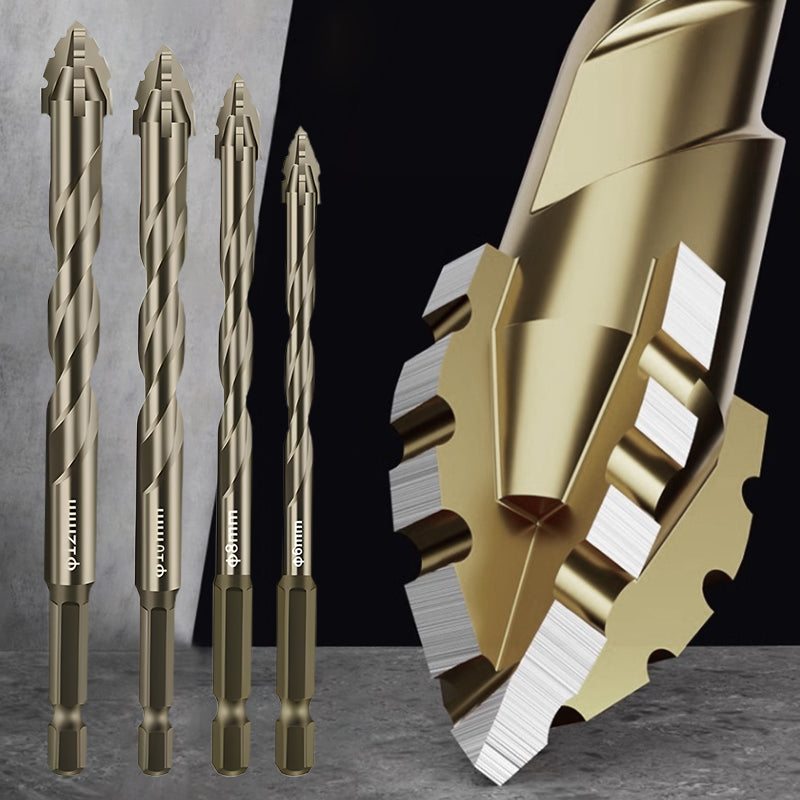 🔥2025 Hot Sale🔥Hög kvalitet 4-Flute Serrated Eccentric Drill Bit Set