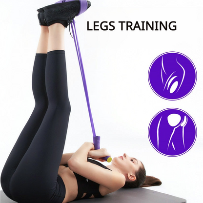 ✨2025 Het rea🔥 Fitnessmotståndsband -BodyPump - 4 Rör Pedaler Fotledsavdragare