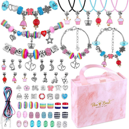 💫 60 % RABATT NU! 🎁 Kit för att göra charmarmband – innehåller pärlor och verktyg, kreativt och roligt för barn/vuxna, perfekt presentidé 👧📦