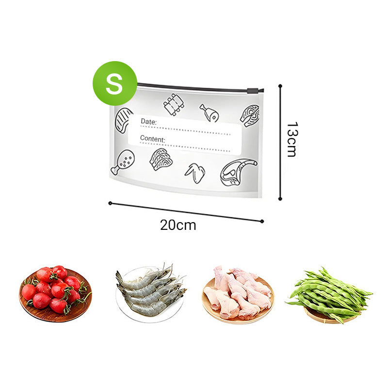 🔥Globalt populärt🍗 Begränsad tid! Köp 3 få 2 gratis🥦Återanvändbara förslutningsbara förvaringspåsar i aluminiumfolie🥦