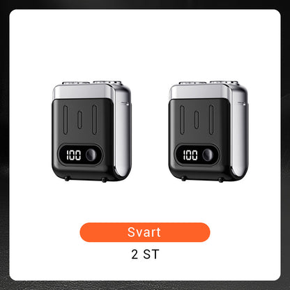 🔥Ny uppgradering🔥Bärbar Mini Roterande Elektrisk Rakapparat för Män