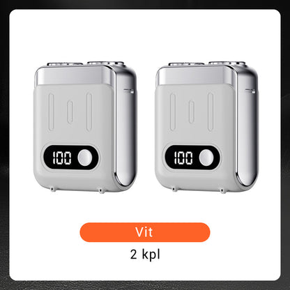 🔥Ny uppgradering🔥Bärbar Mini Roterande Elektrisk Rakapparat för Män