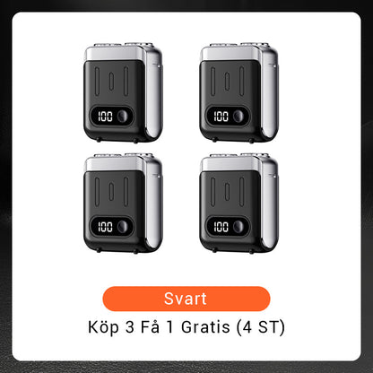 🔥Ny uppgradering🔥Bärbar Mini Roterande Elektrisk Rakapparat för Män