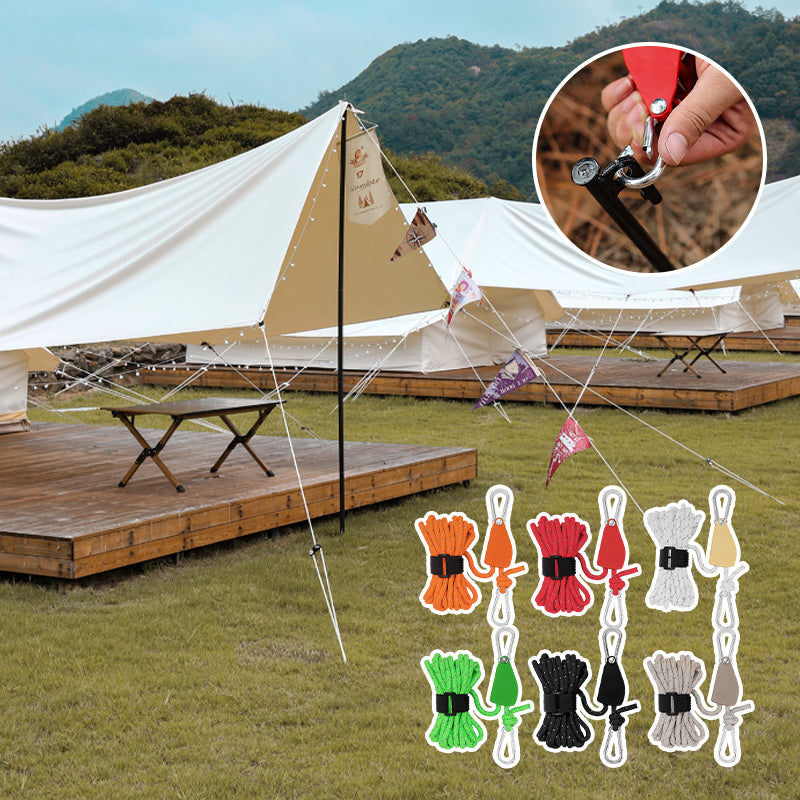 🔥Bärbar Justerbar Fix Campingrep🌳
