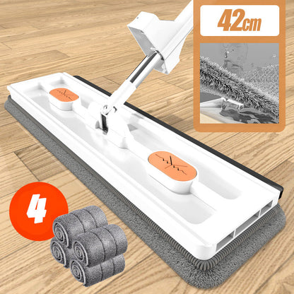 🏠2025 Extra stor kampanj🔥 Ny superabsorberande stor platt mopp 💦Begränsat antal gratis moppskopor, först till kvarn gäller.🚀🚀