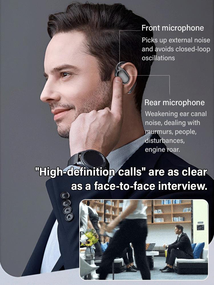 Luftledande hängande Bluetooth-hörlurar