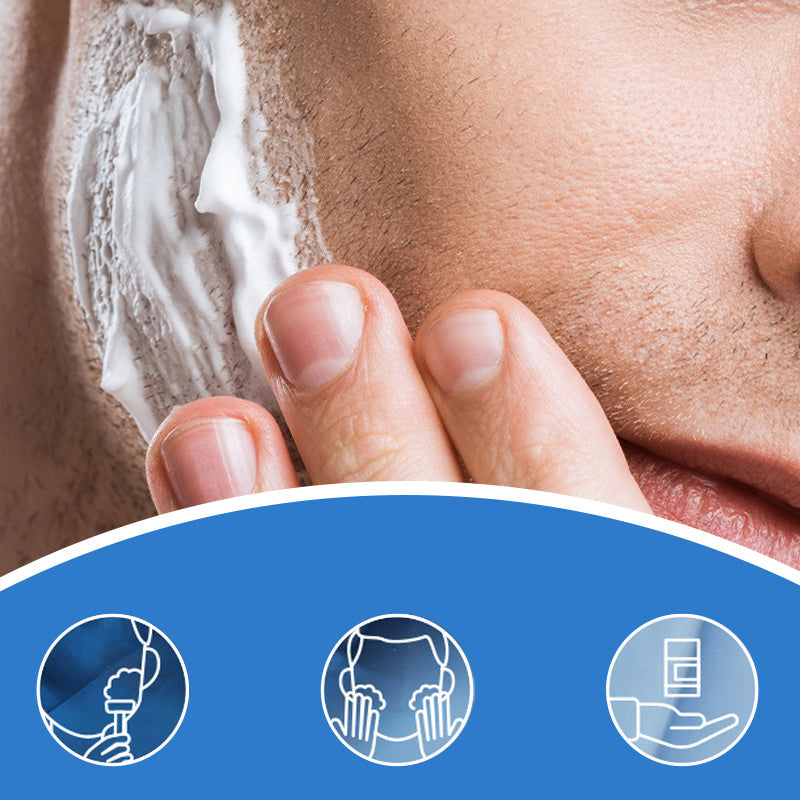 2-i-1 Rak- och Rengöringskräm Sticka för Män