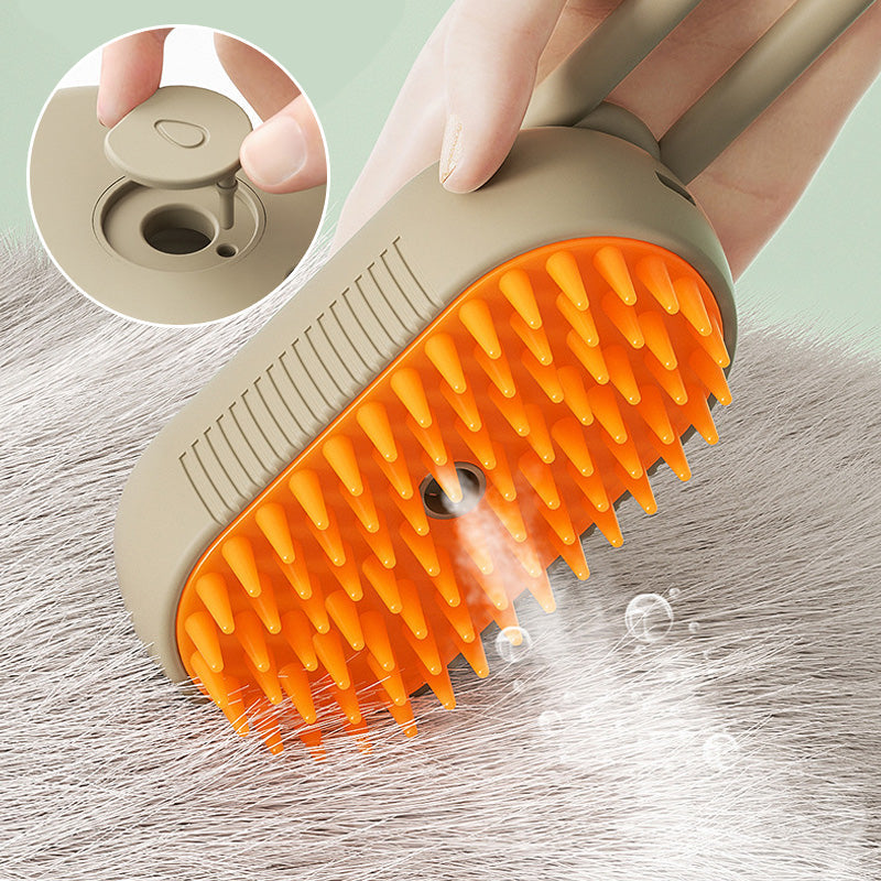 Multifunktionell spraymassagekam för husdjur