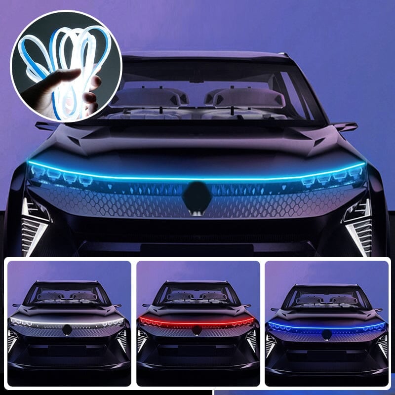 🔥【Dynamisk skanning HoodBeam-kit】- 50% OFF! Lys upp din omgivning med hypnotiska, mjuka skanningseffekter! ✨🚗