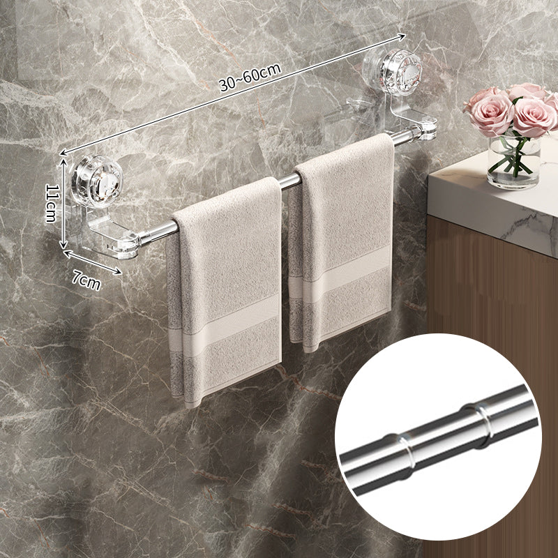 🛁 Light Luxury No-Punch – infällbar handdukshängare med sugkopp✨
