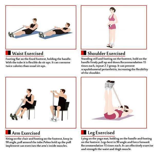 ✨2025 Het rea🔥 Fitnessmotståndsband -BodyPump - 4 Rör Pedaler Fotledsavdragare