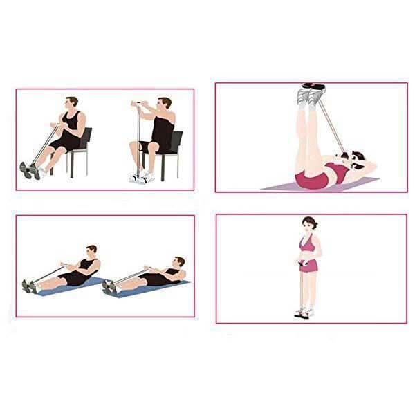 ✨2025 Het rea🔥 Fitnessmotståndsband -BodyPump - 4 Rör Pedaler Fotledsavdragare