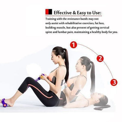 ✨2025 Het rea🔥 Fitnessmotståndsband -BodyPump - 4 Rör Pedaler Fotledsavdragare