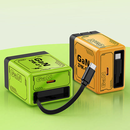 ⏳Begränsat tidserbjudande! Köp 3 få 2 gratis ⏰ Quick Charge Adapter med kabel och infällbar C-kontakt.