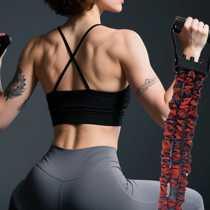 🏋️‍2025 ny modell💪Naturlatex 3-håls resistansbår (🔥50 % rabatt)