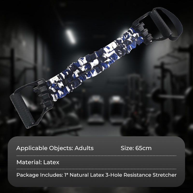 🏋️‍2025 ny modell💪Naturlatex 3-håls resistansbår (🔥50 % rabatt)