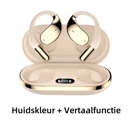 🎧✨ Trådlösa Öppna Öronshörlurar med LED-display