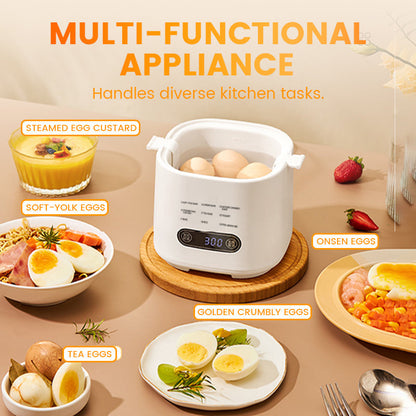 🎁2025 Nytt design🥚✨Mini multifunktionell äggkokare med smart touchpanel